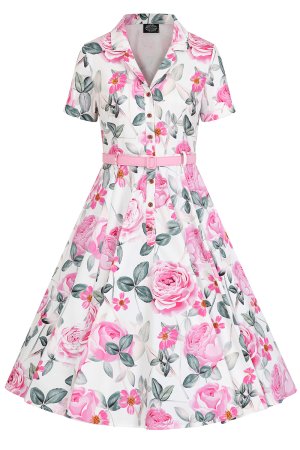 Quinn Floral Swing Dress in Extended Sizing